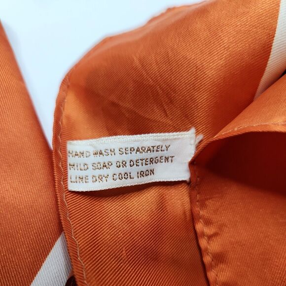 Square Scarf Headwrap Fall Brown Orange Geometric Fall Abstract 26 ×26 Japan - Picture 6 of 7